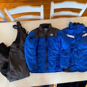Boys ski jacket & pants (Northface/Columbia)